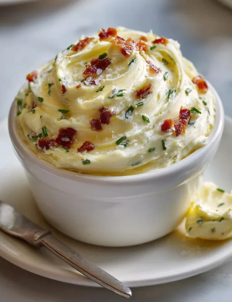 Delicious beef bacon butter spread on toast, enhancing flavors with a meaty twist.