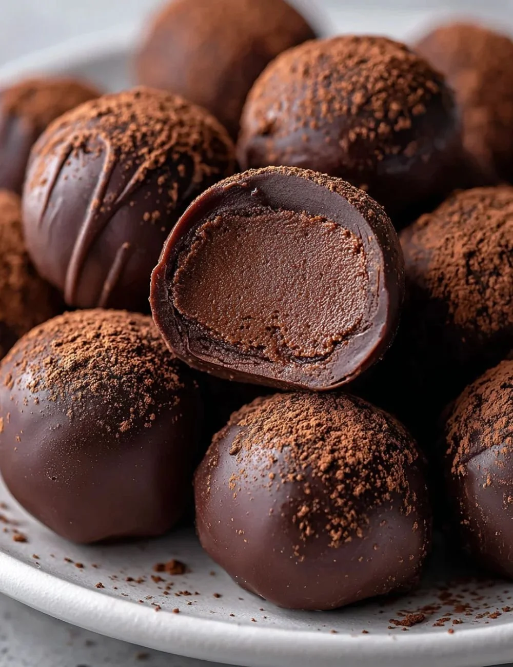 Delicious espresso chocolate truffles with a rich and creamy texture