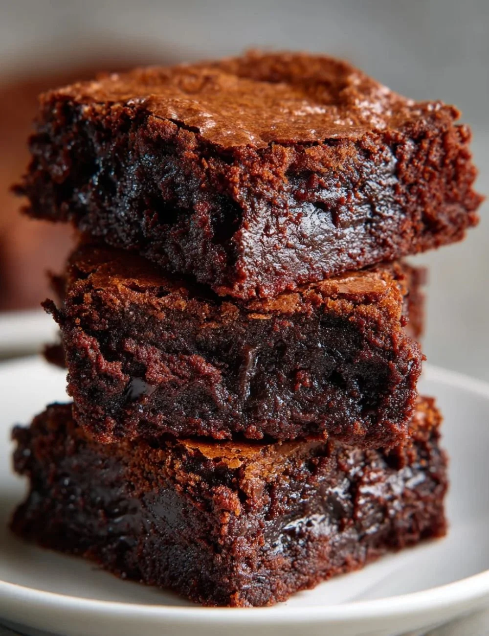 Homemade healthy banana brownies topped with nuts and chocolate chips.