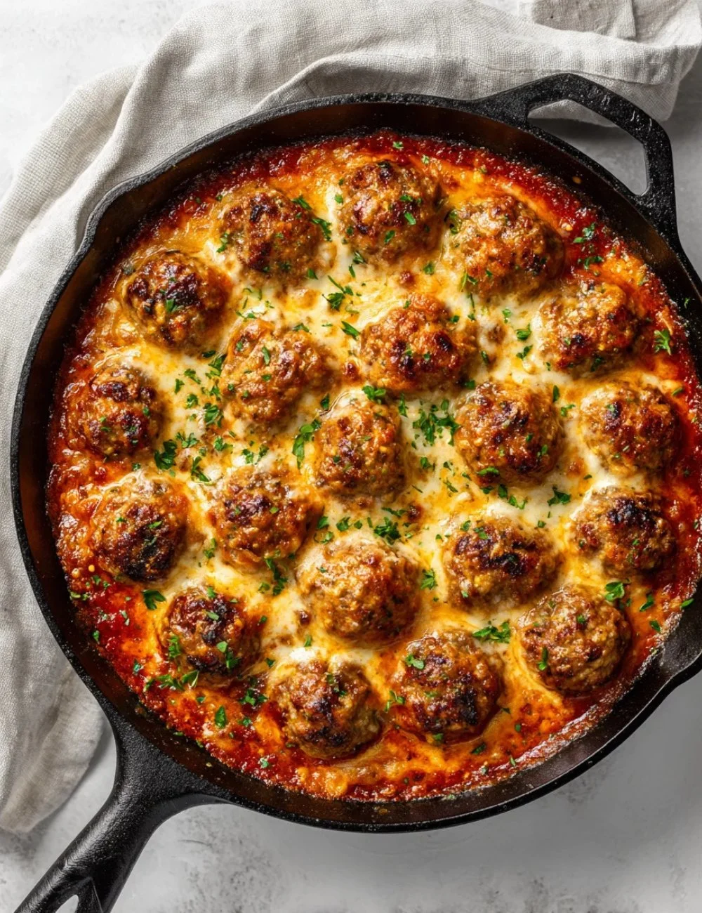 Delicious and juicy keto meatballs served on a plate