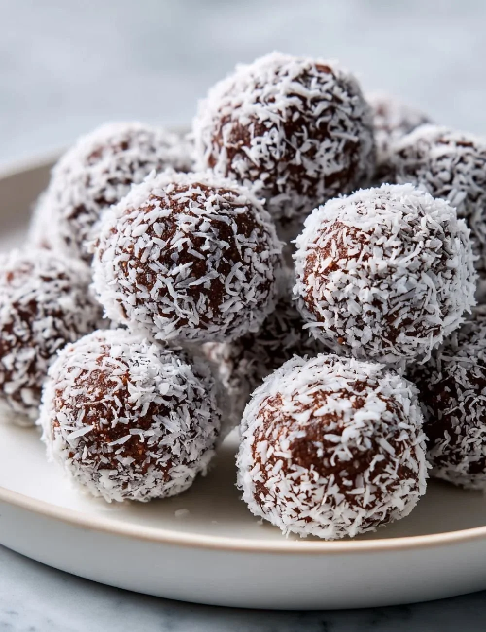 Delicious melt-in-your-mouth Moose Farts no bake cookies on a plate