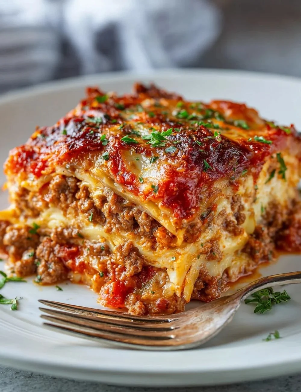 Savory Low Carb Unstuffed Cabbage Casserole bursting with flavor