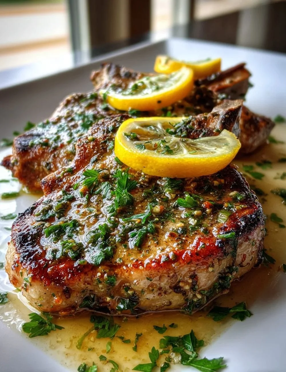 Deliciously cooked Sicilian beef chops served on a plate.