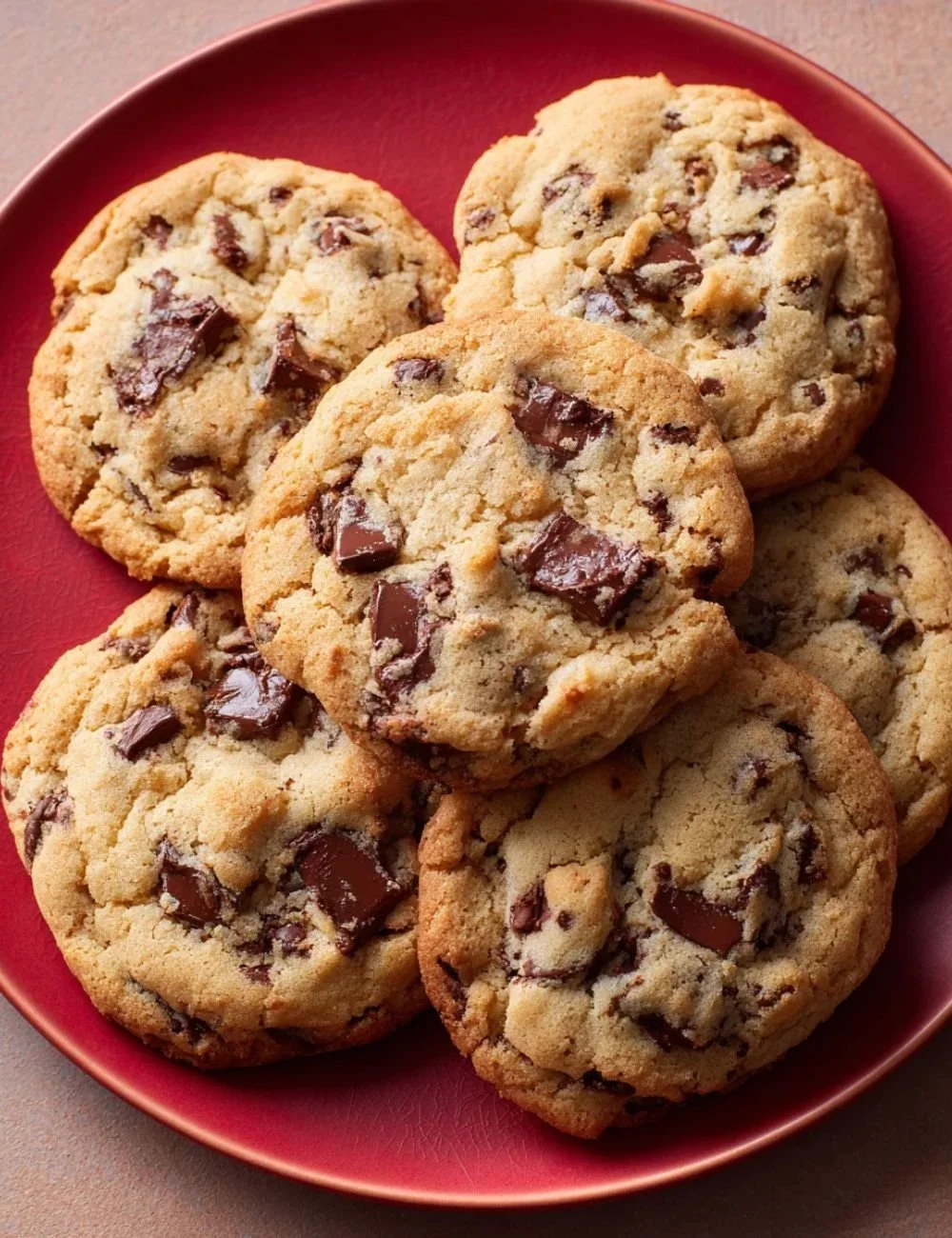 Delicious classic sourdough discard chocolate chip cookies on a baking tray