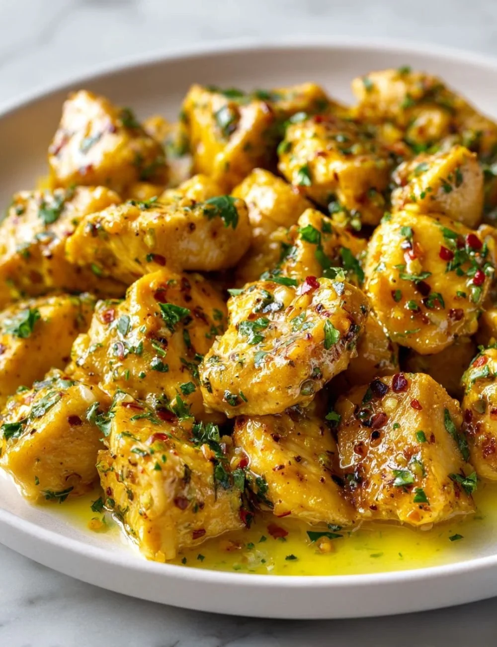 Delicious Cowboy Butter Chicken Bites served with dipping sauce