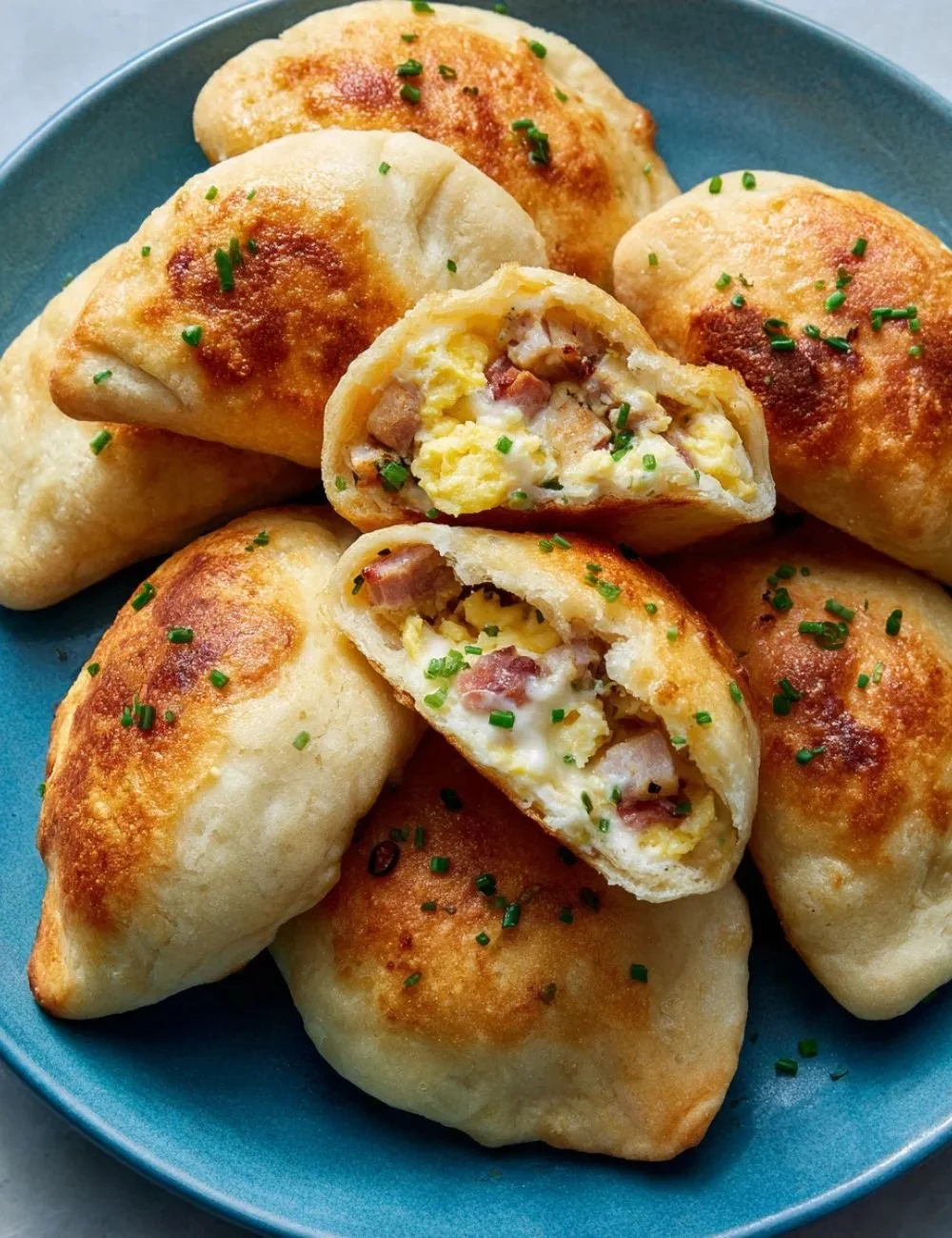 Delicious sourdough breakfast pockets filled with healthy ingredients