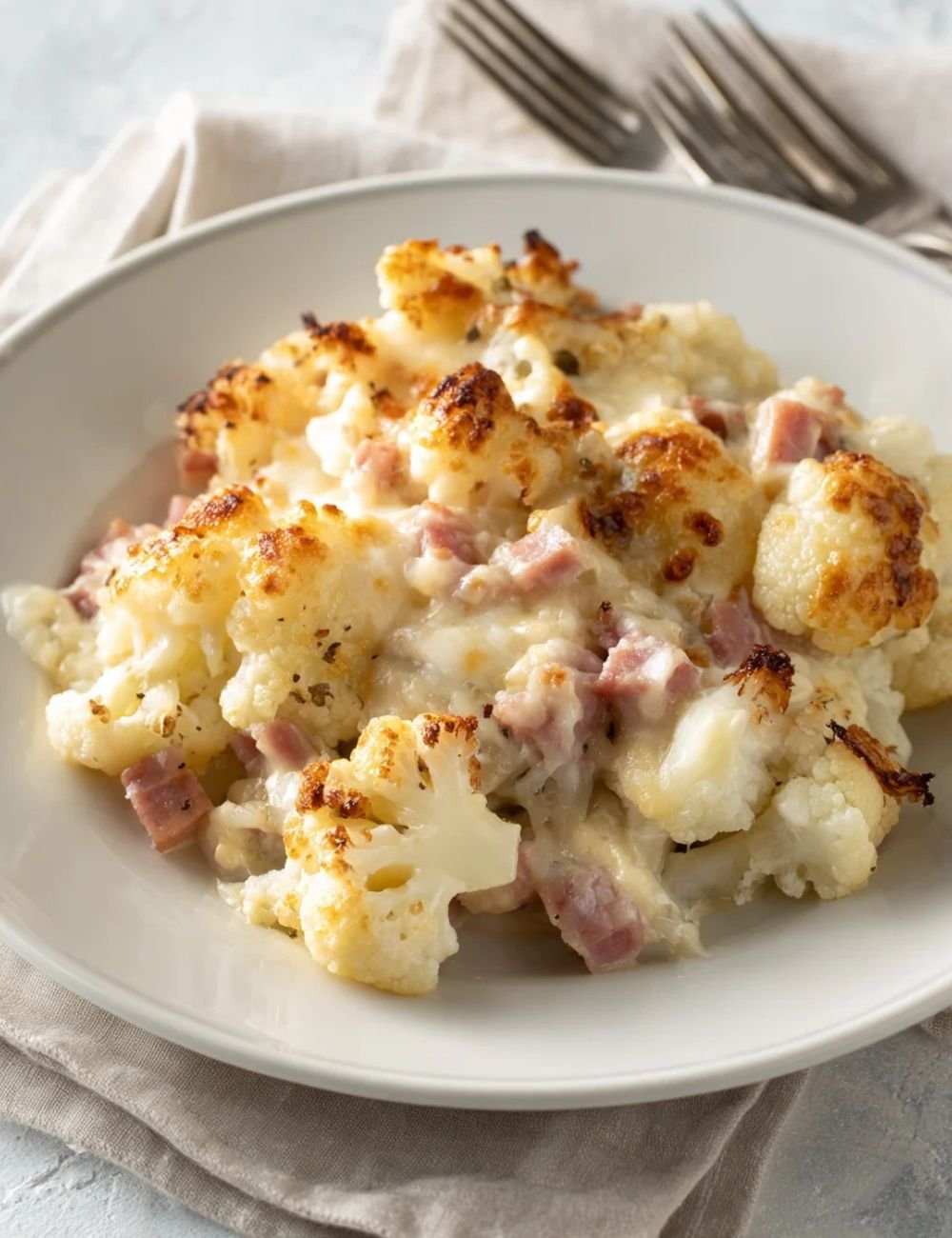Beef Ham and Cauliflower Casserole