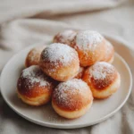 Air fryer doughnut holes made with a light, fluffy texture and sweet glaze