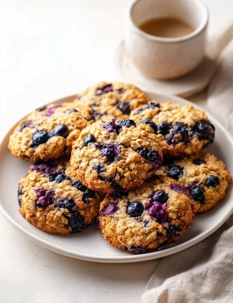 Chewy Blueberry Oatmeal Cookies