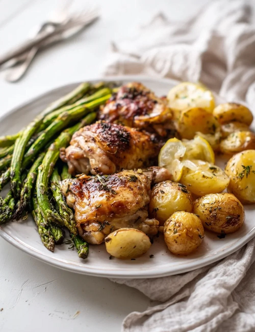Easy cottage cheese chicken parm bowl with melted cheese and herbs