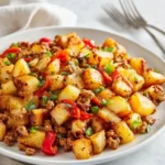 Easy Ground Turkey Hash