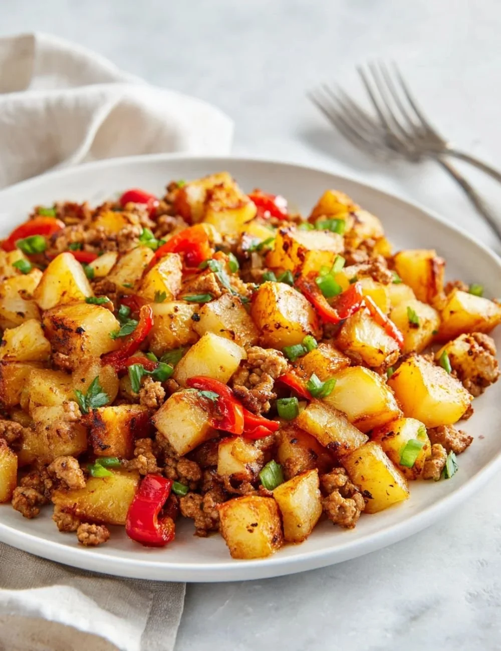 Easy Ground Turkey Hash