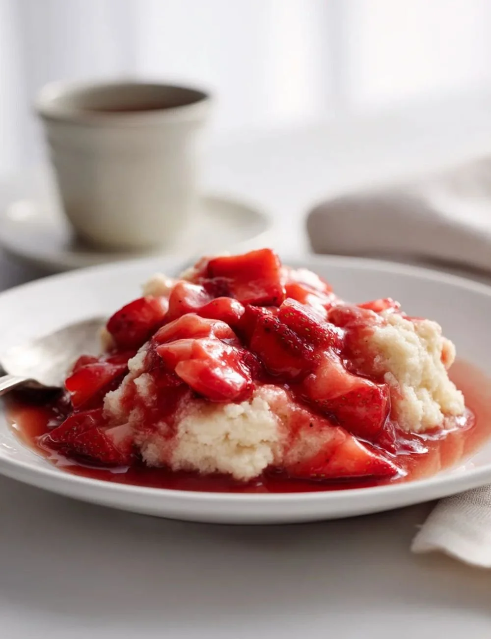 Irresistible Strawberry Rhubarb Grunt