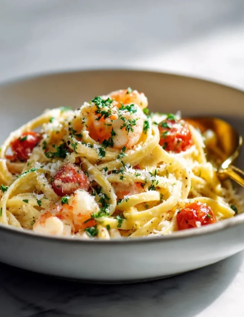 Delicious Marry Me Shrimp Pasta featuring succulent shrimp and creamy sauce