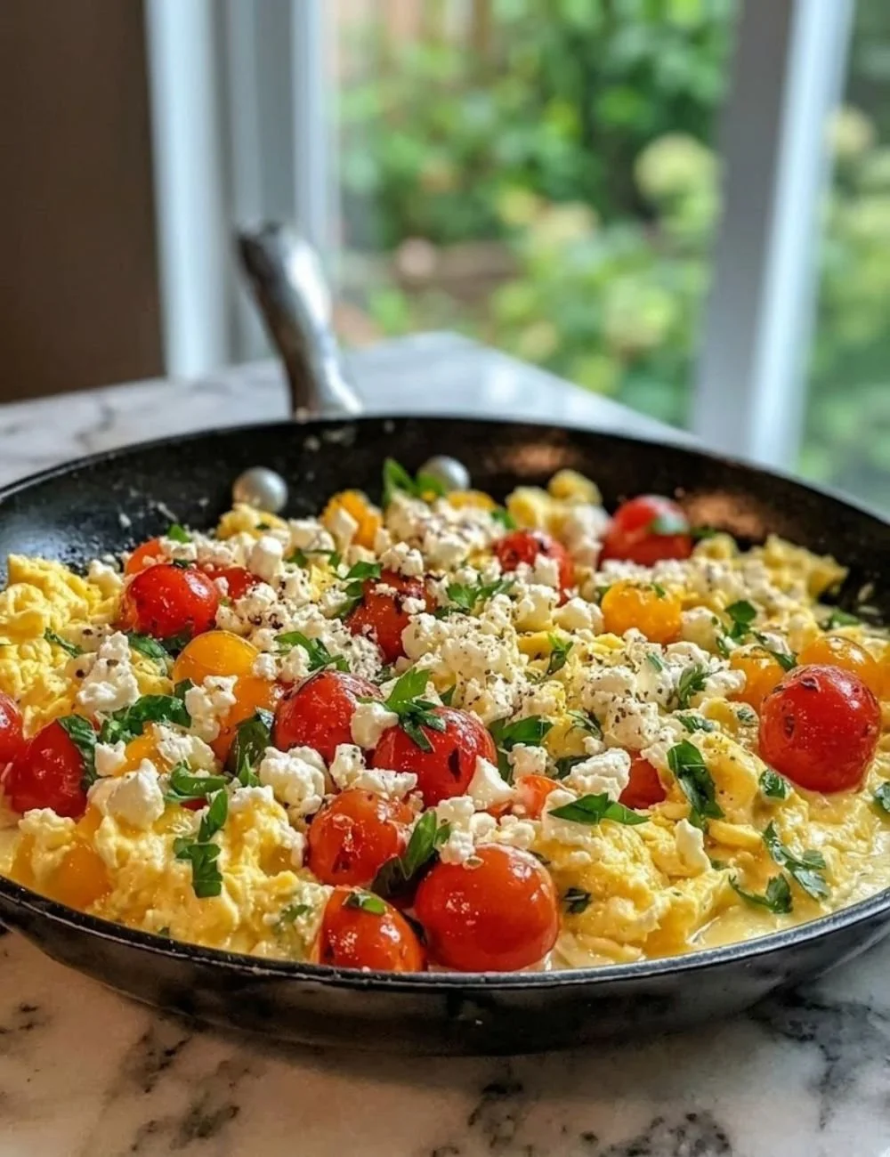 Mediterranean Scrambled Eggs