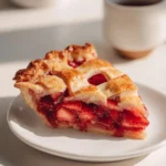 Pioneer Woman's strawberry rhubarb pie, featuring a flaky crust and vibrant filling.