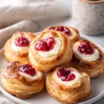 Sourdough Discard Raspberry Cream Cheese Danishes
