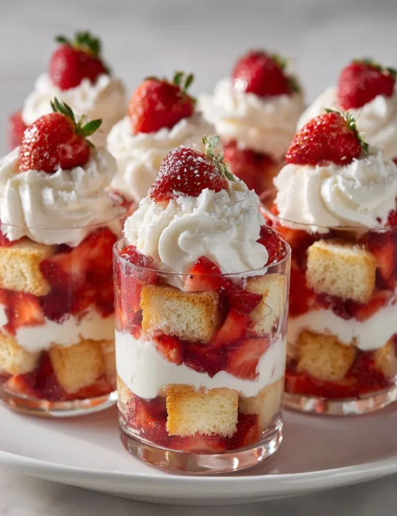 Strawberry Shortcake Dessert Cups