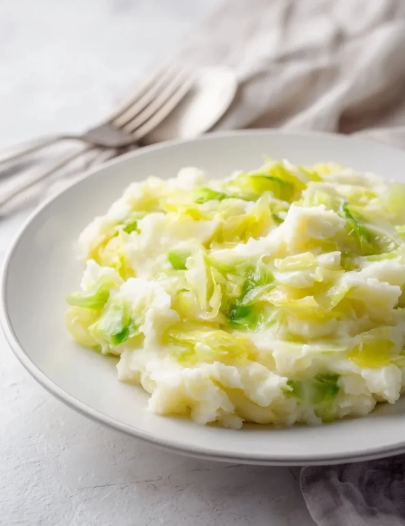 Traditional Leek and Cabbage Colcannon