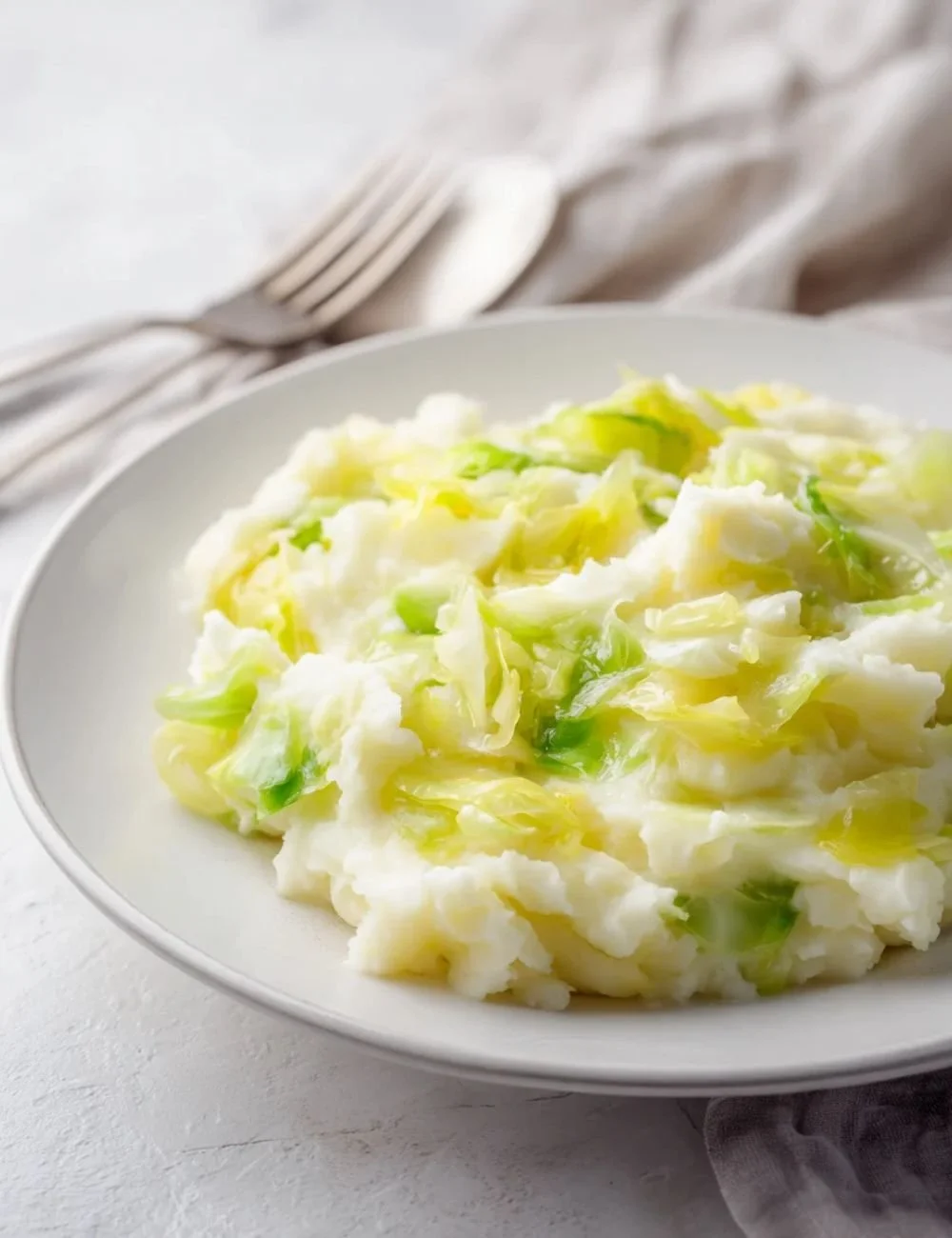 Traditional Leek and Cabbage Colcannon
