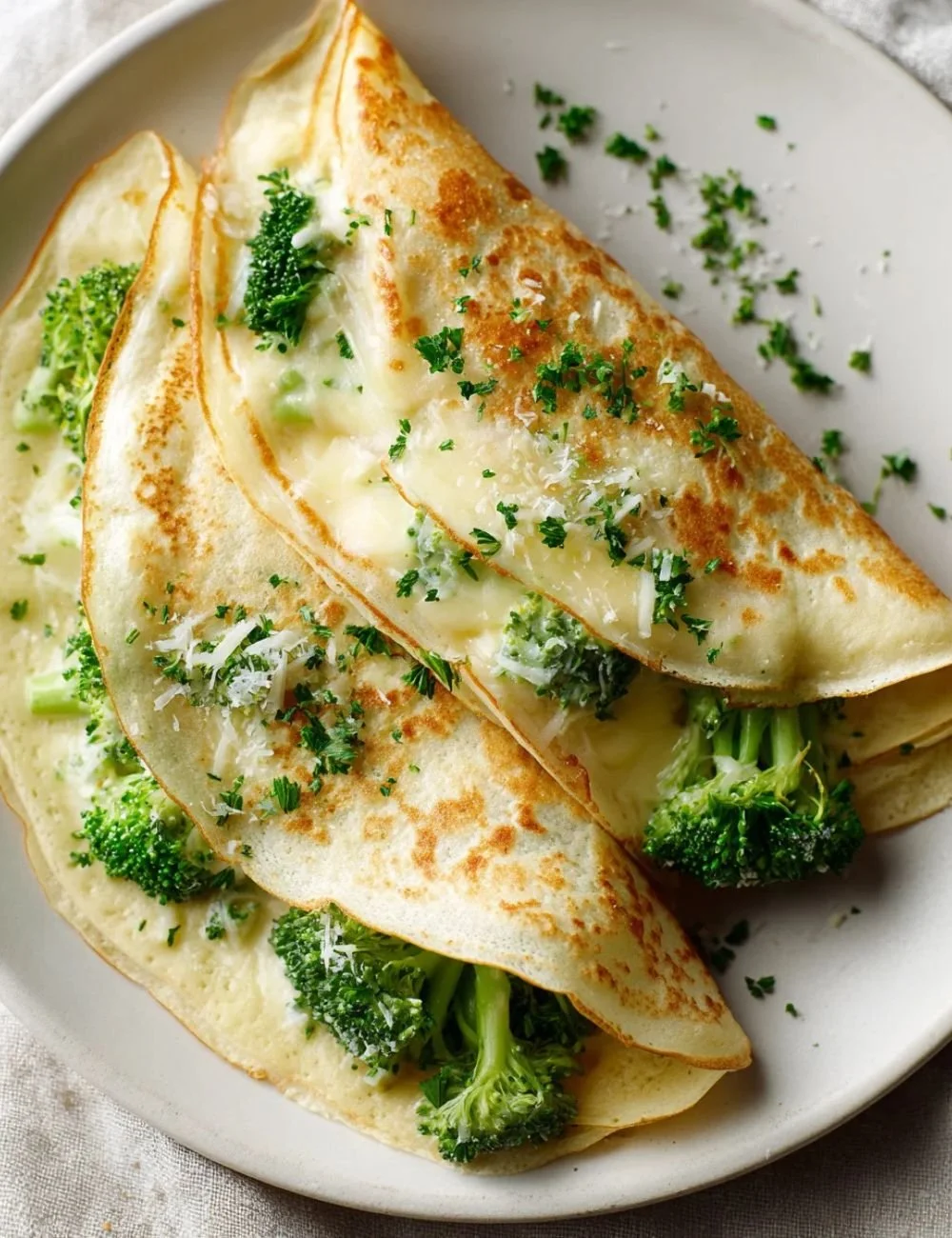 Ultimate Broccoli Cheddar Crepes