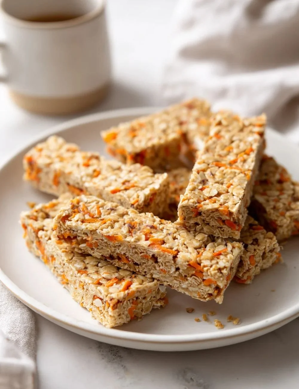 Vegan Carrot Cake Granola Bars