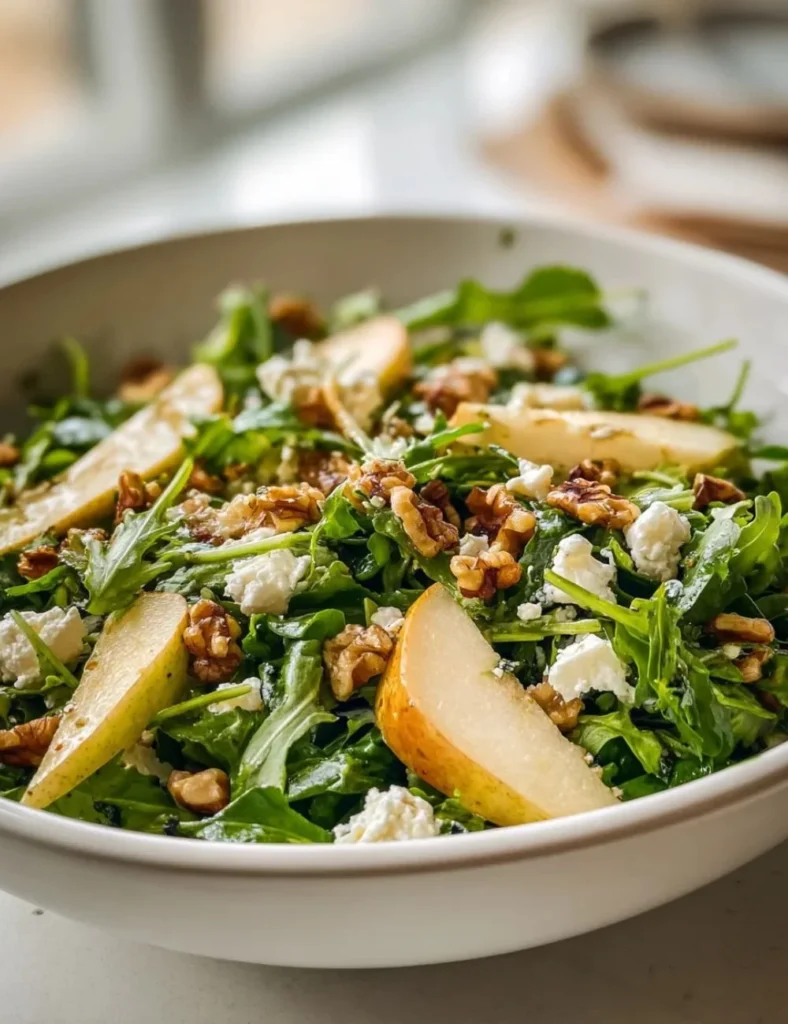 Walnut Arugula Goat Cheese Salad