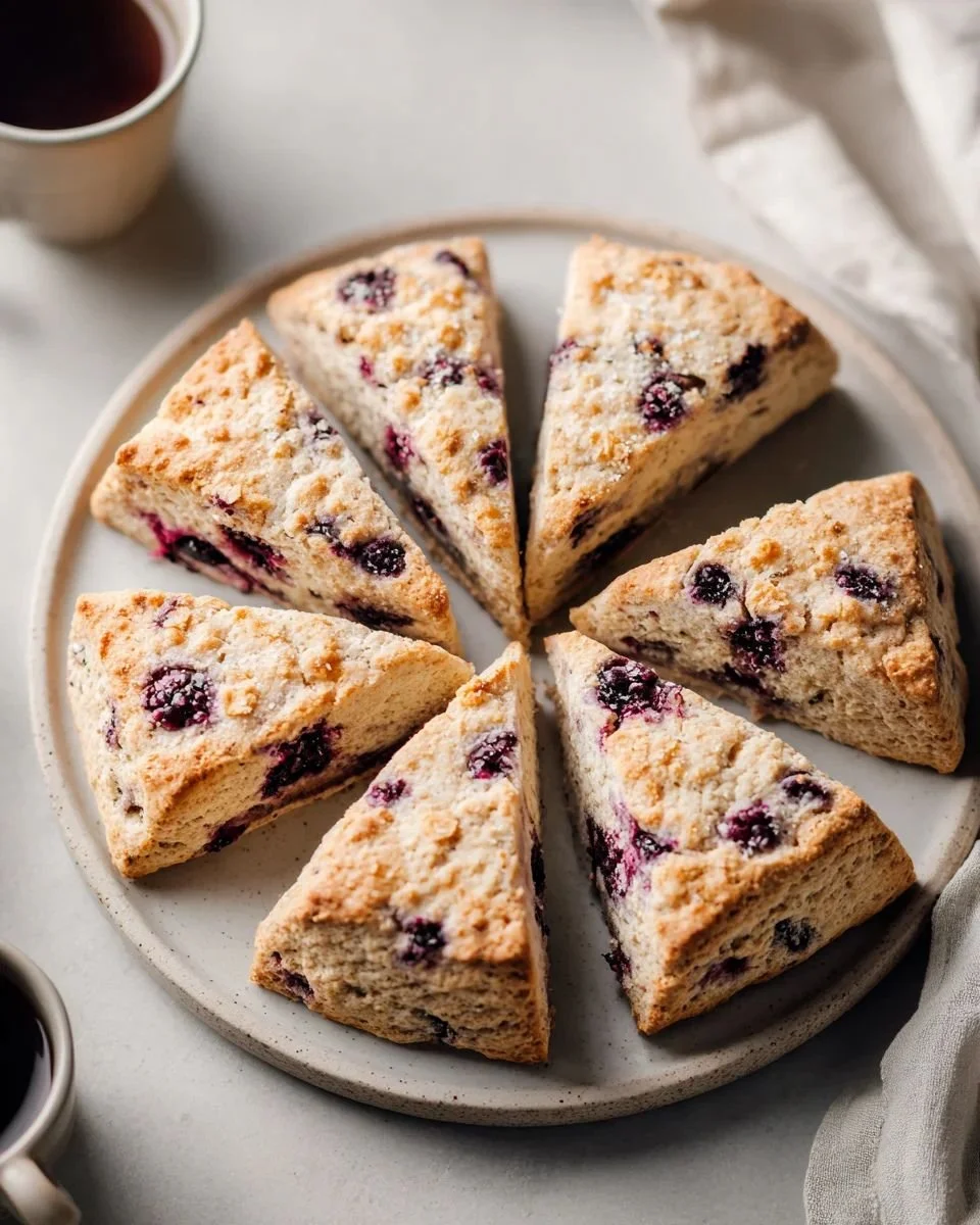Blackberry Lavender Scones