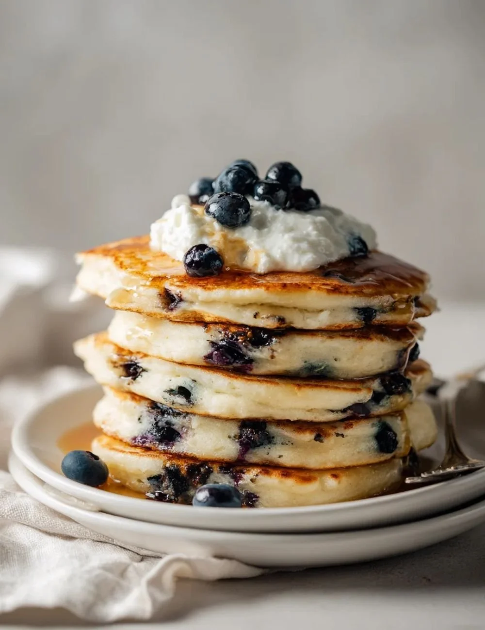 Blueberry Ricotta Pancakes