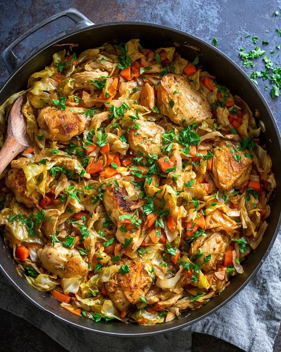 Braised Cabbage and Veggies