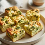 Delicious Broccoli and Feta Brownies freshly baked for a healthy dessert option.