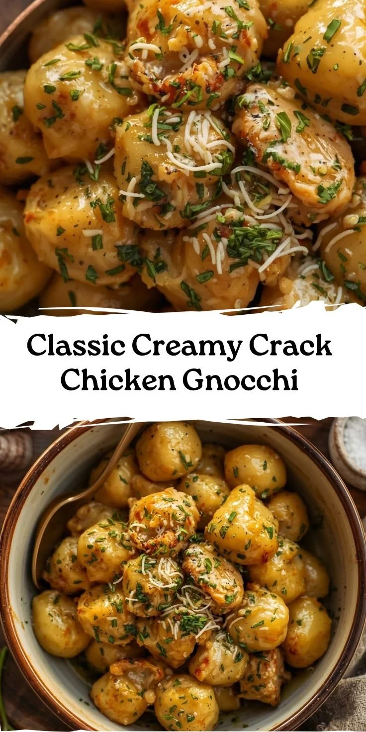 Classic Creamy Crack Chicken Gnocchi
