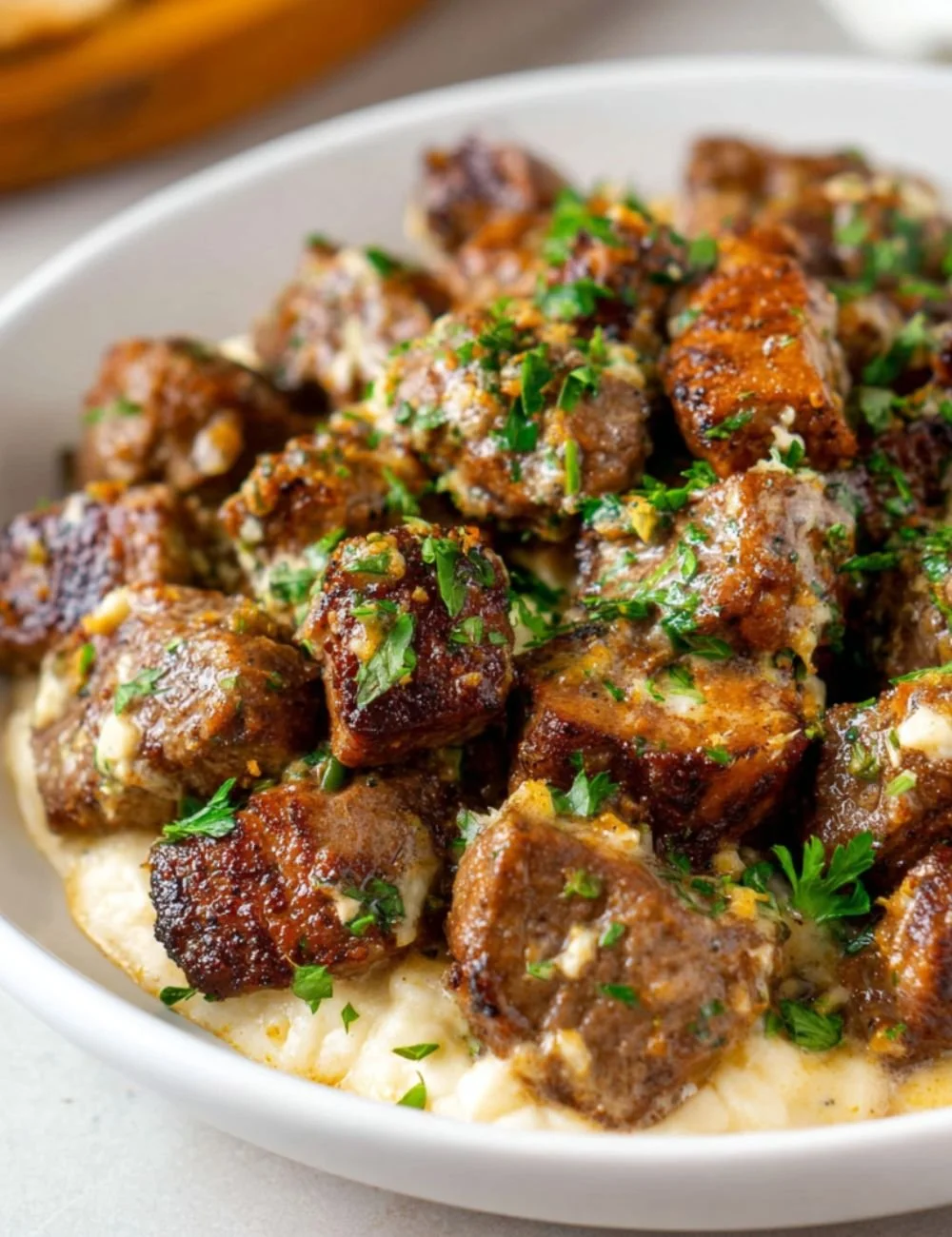 Creamy Garlic Butter Steak Bites
