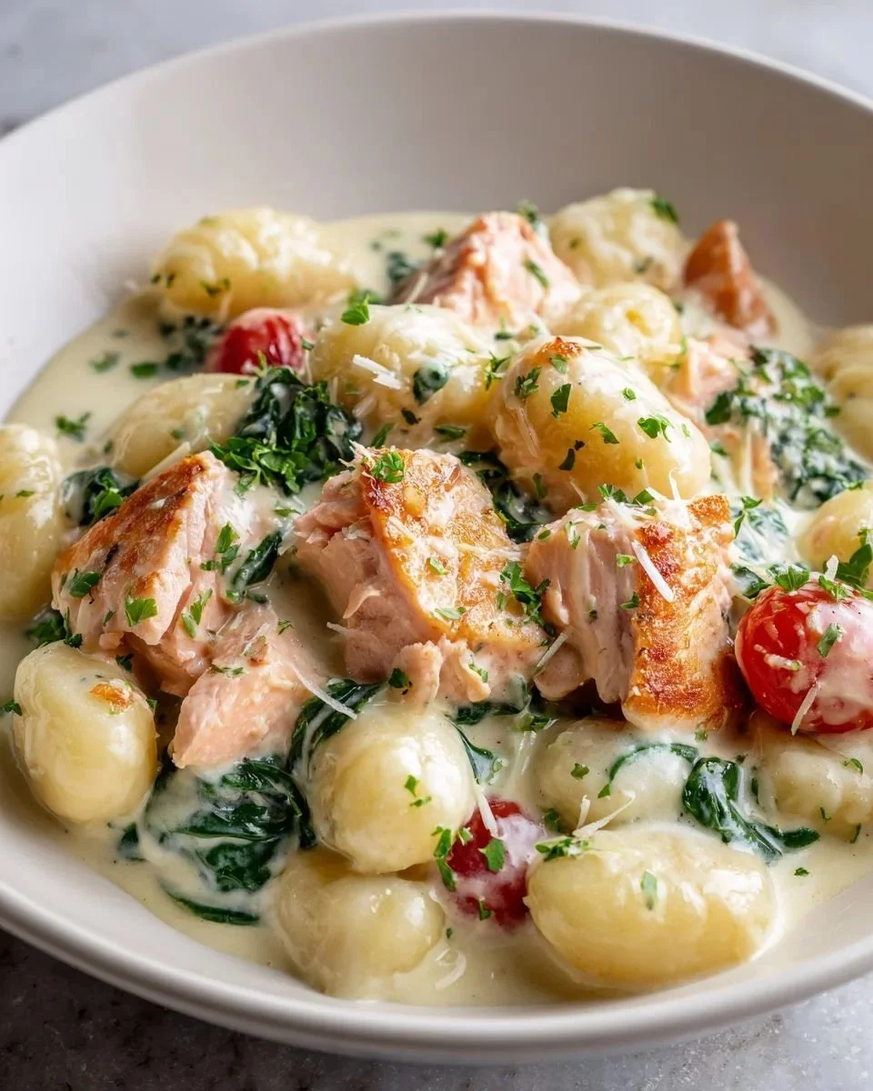 Creamy Salmon Gnocchi
