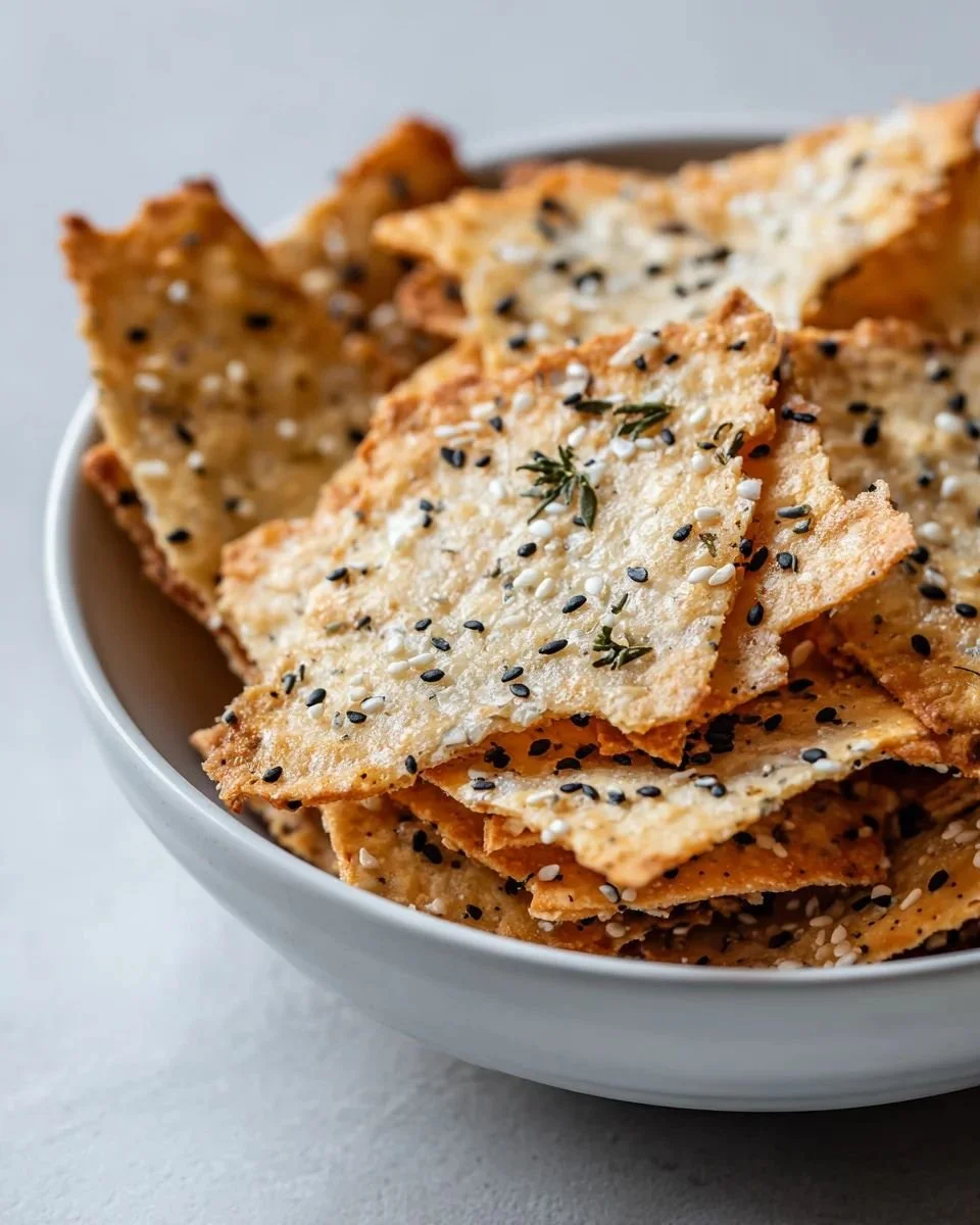 Crispy Sourdough Crackers