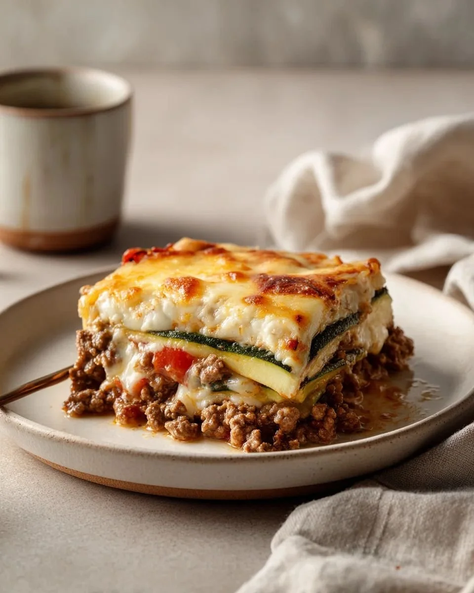 Ground Beef and Zucchini Bake