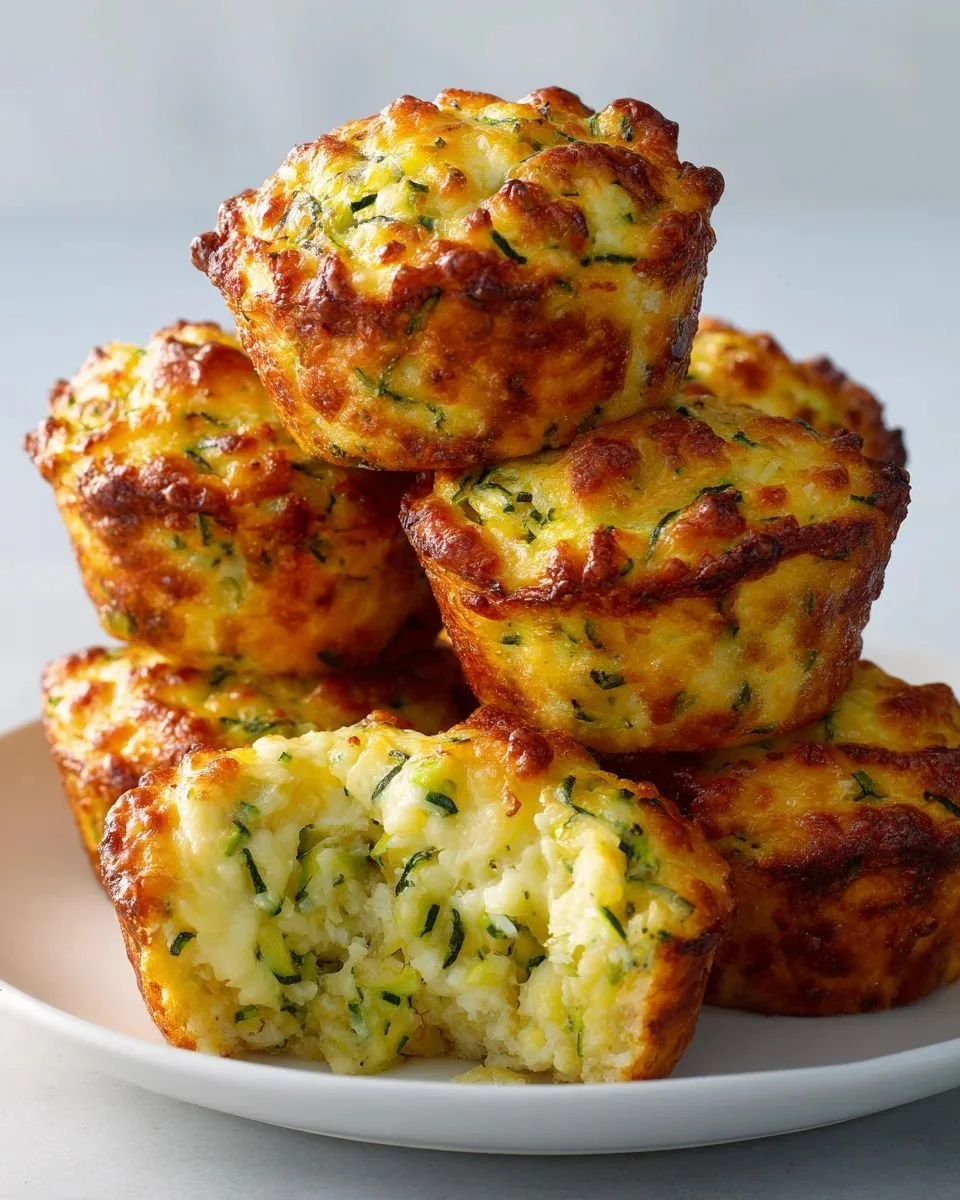 Irresistible Cheesy Zucchini Muffins