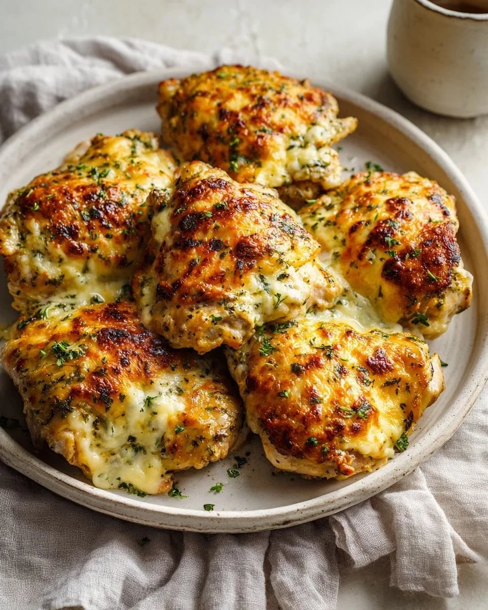 Keto Baked Cheesy Ranch Chicken Thighs