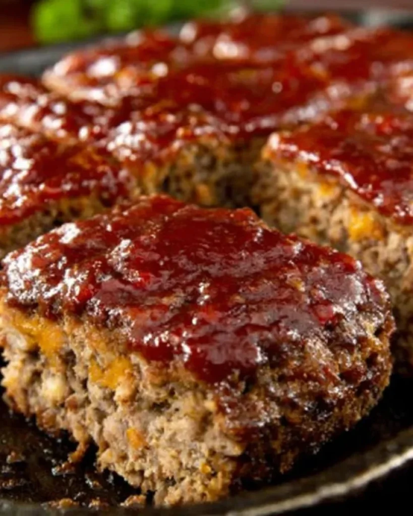 Delicious Magic Meatloaf served on a plate with garnishes