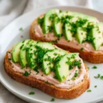Delicious Minute Pink Hummus Avocado Toast topped with fresh ingredients