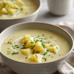 Delicious bowl of Outback Steakhouse potato soup with toppings