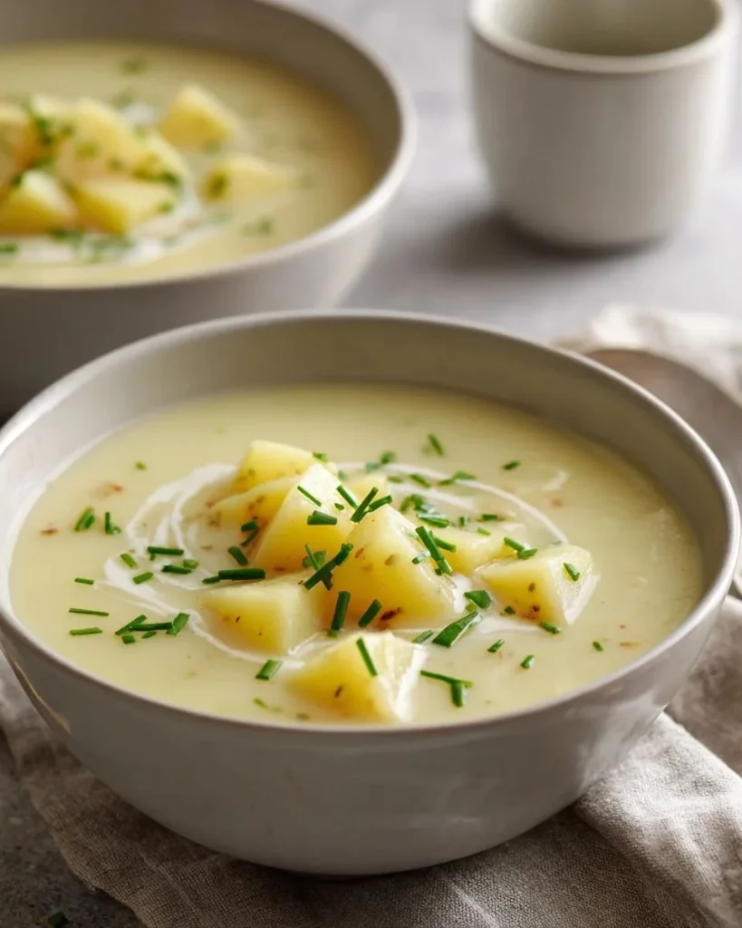 Delicious bowl of Outback Steakhouse potato soup with toppings