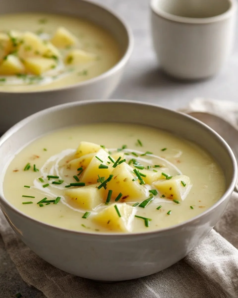 Delicious bowl of Outback Steakhouse potato soup with toppings