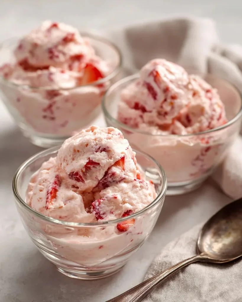 Delicious homemade strawberry filling in a bowl ready for cake