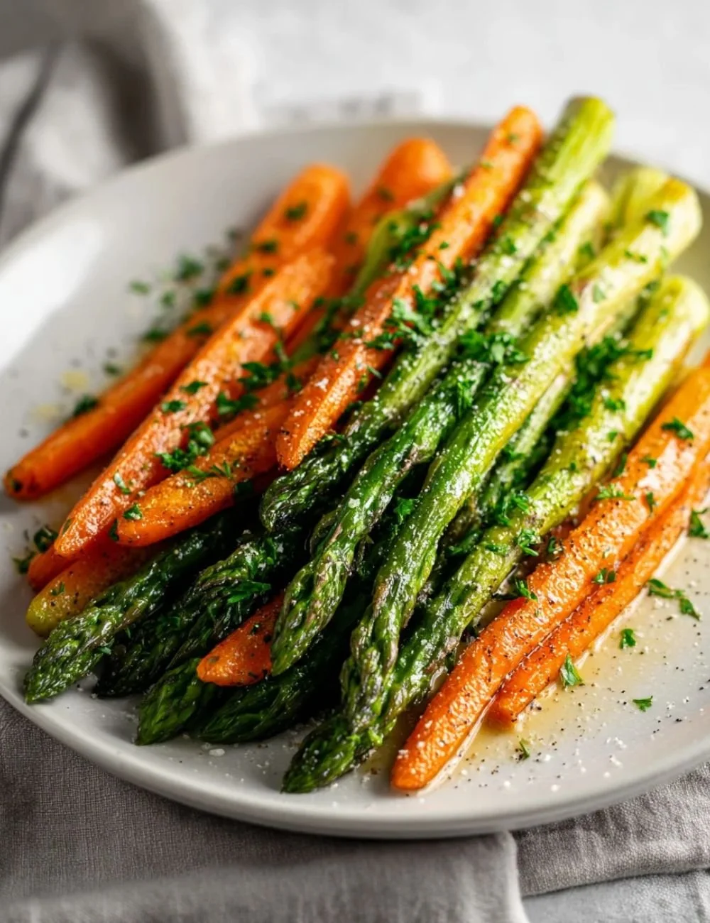 Roasted Asparagus Carrots
