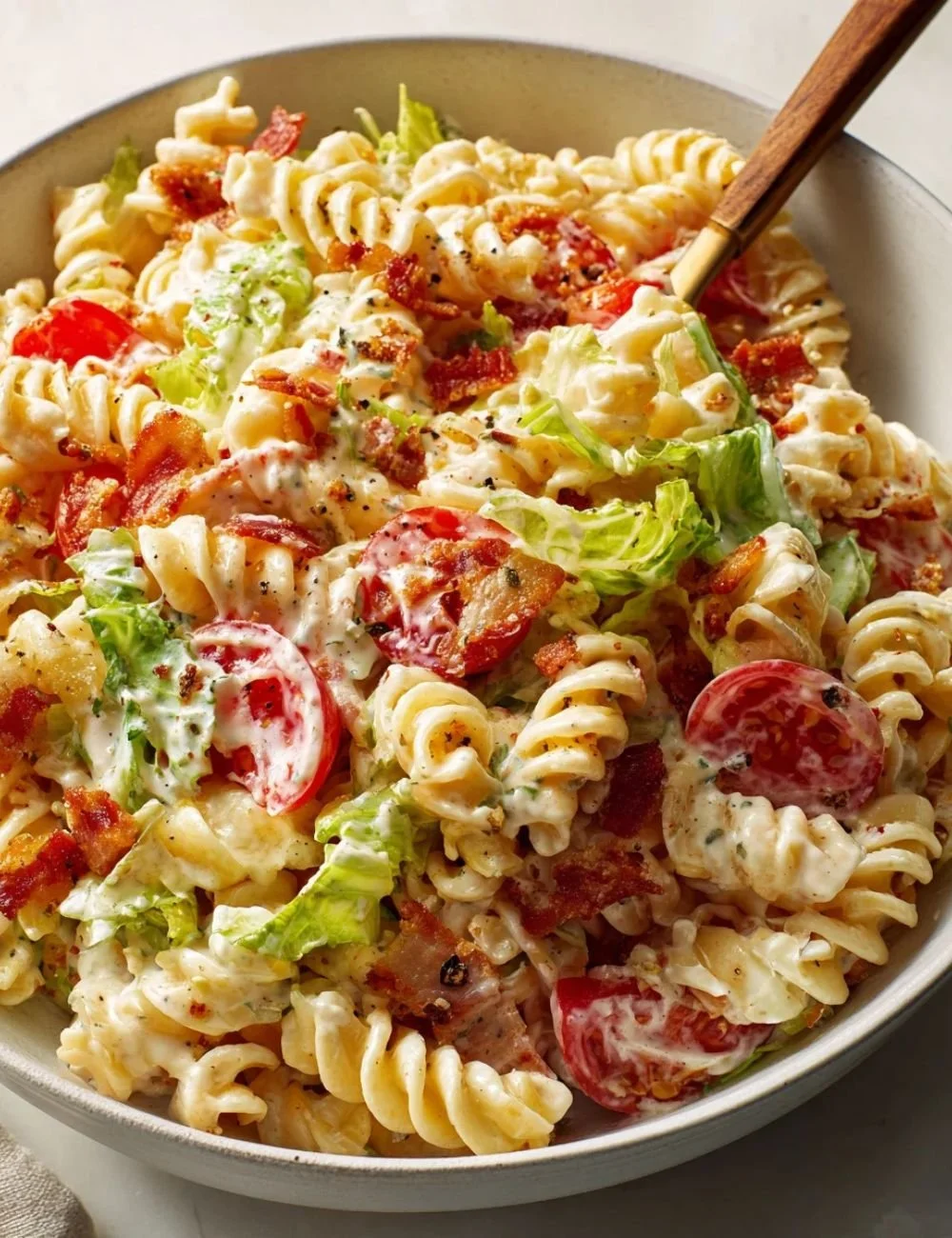 Spicy Ranch BLT Pasta Salad with Beef